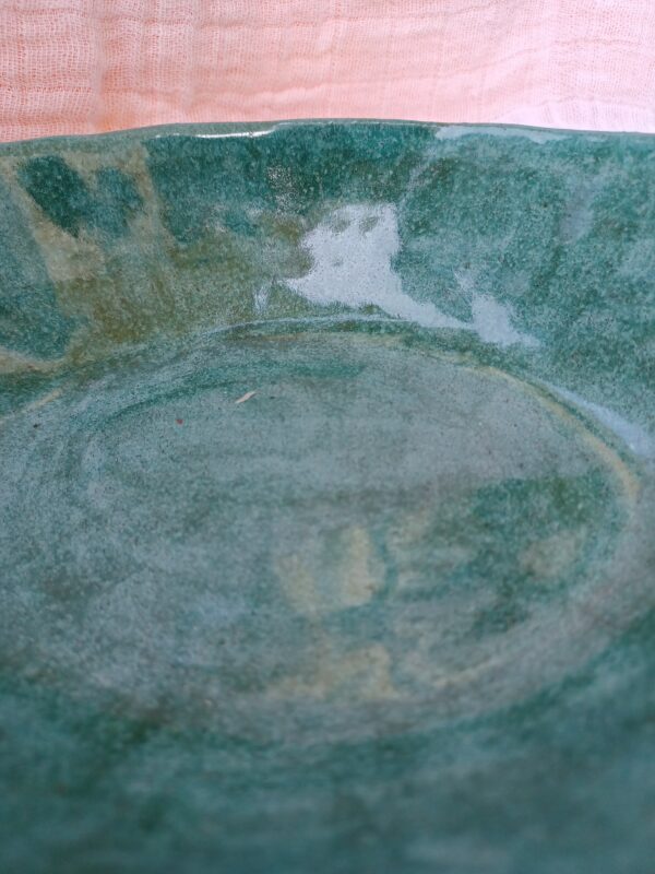 Schale Oval in Meeresblau Optik – Bild 3