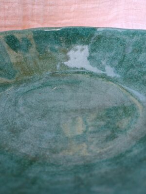 Schale Oval in Meeresblau Optik – Bild 3