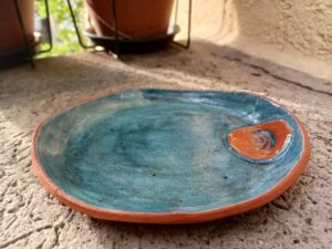 Meerblauer Teller – Bild 3